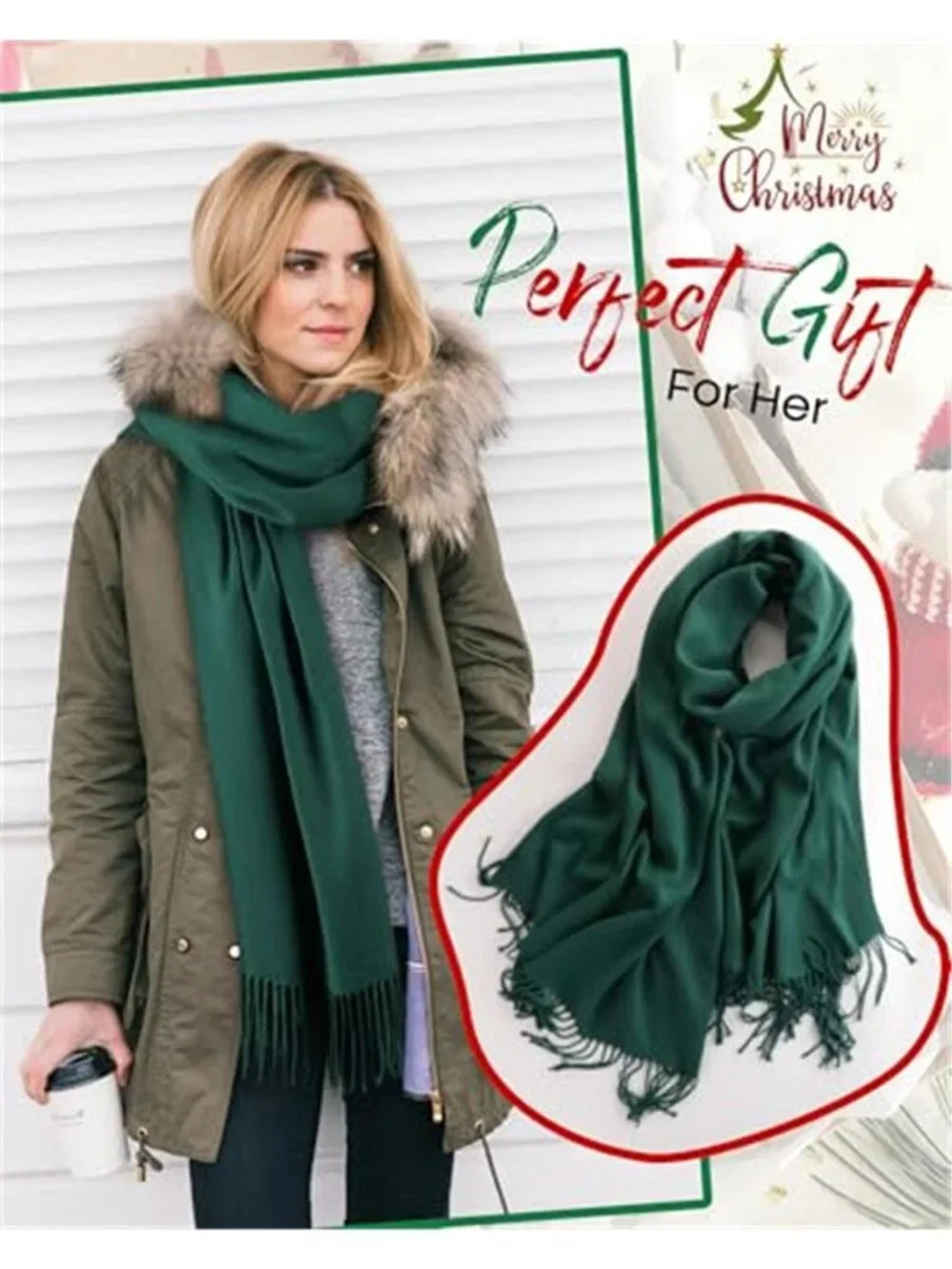 Women's Soft Shawl Wrap Scarf for Wedding Travel